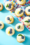 Blueberry Filled Lemon Cupcakes