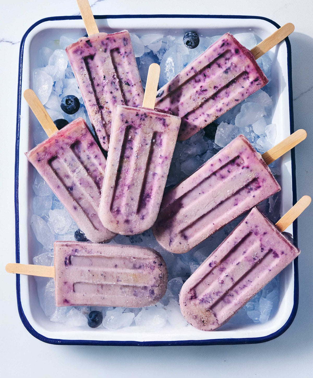 2-Ingredient Creamy Berry Popsicles