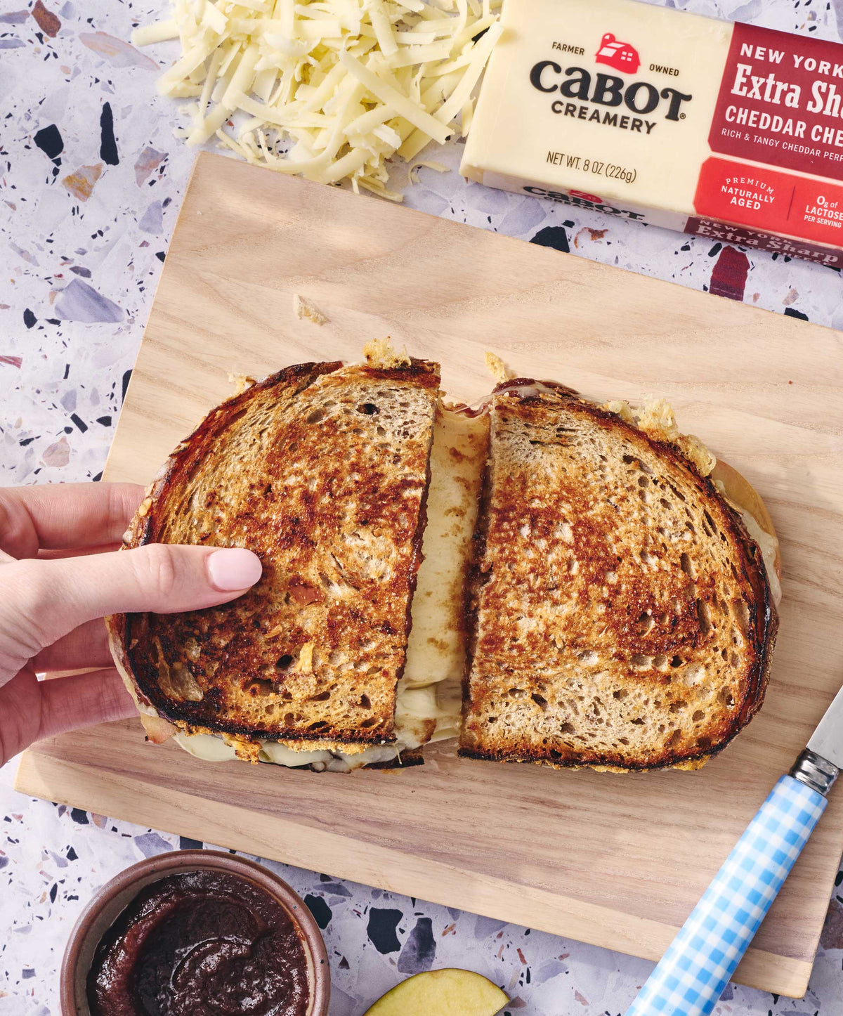 Farm Girl’s Fave Grilled Cheese and Apple Sandwich