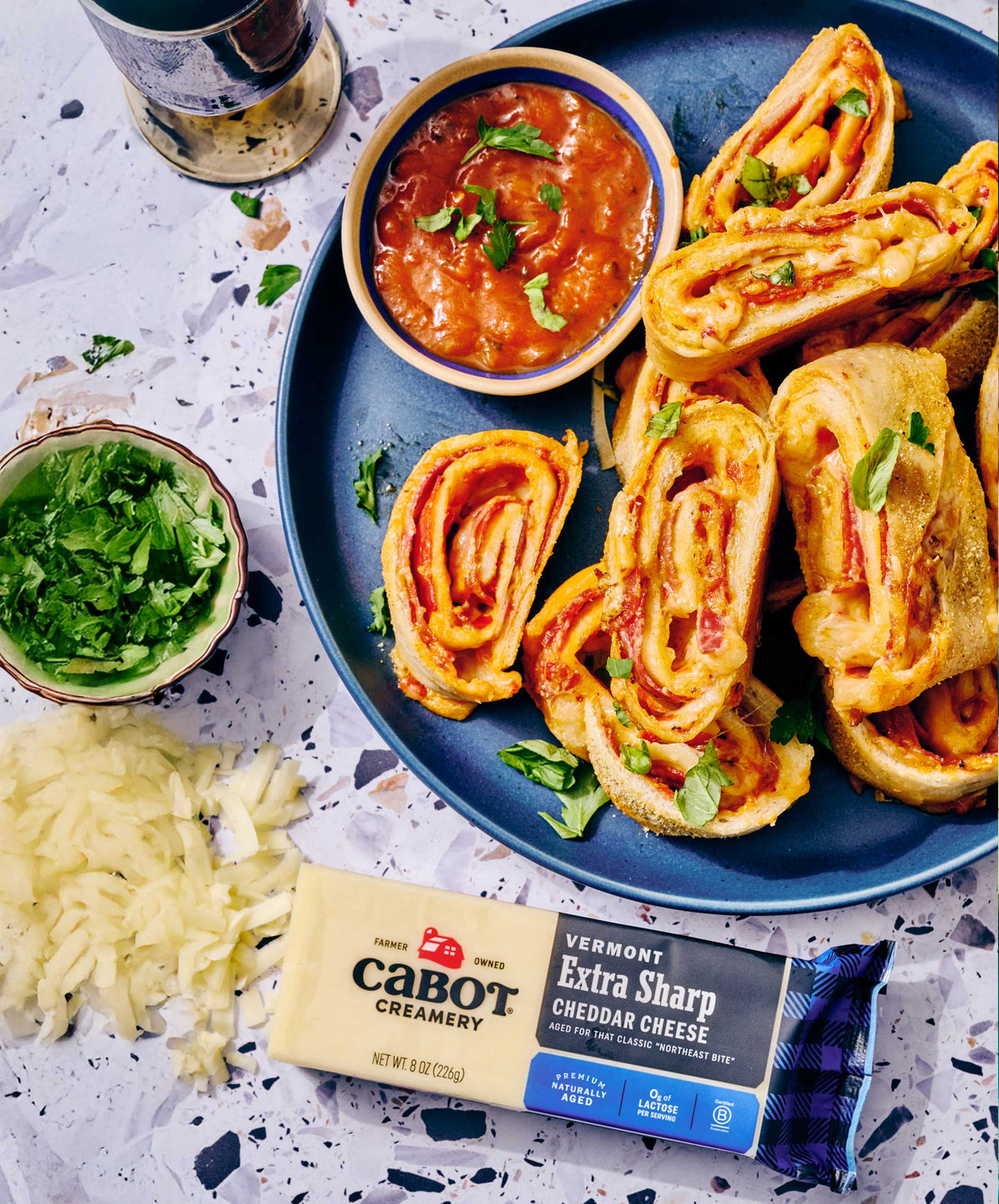 Spicy Pepperoni and Capicola Stromboli