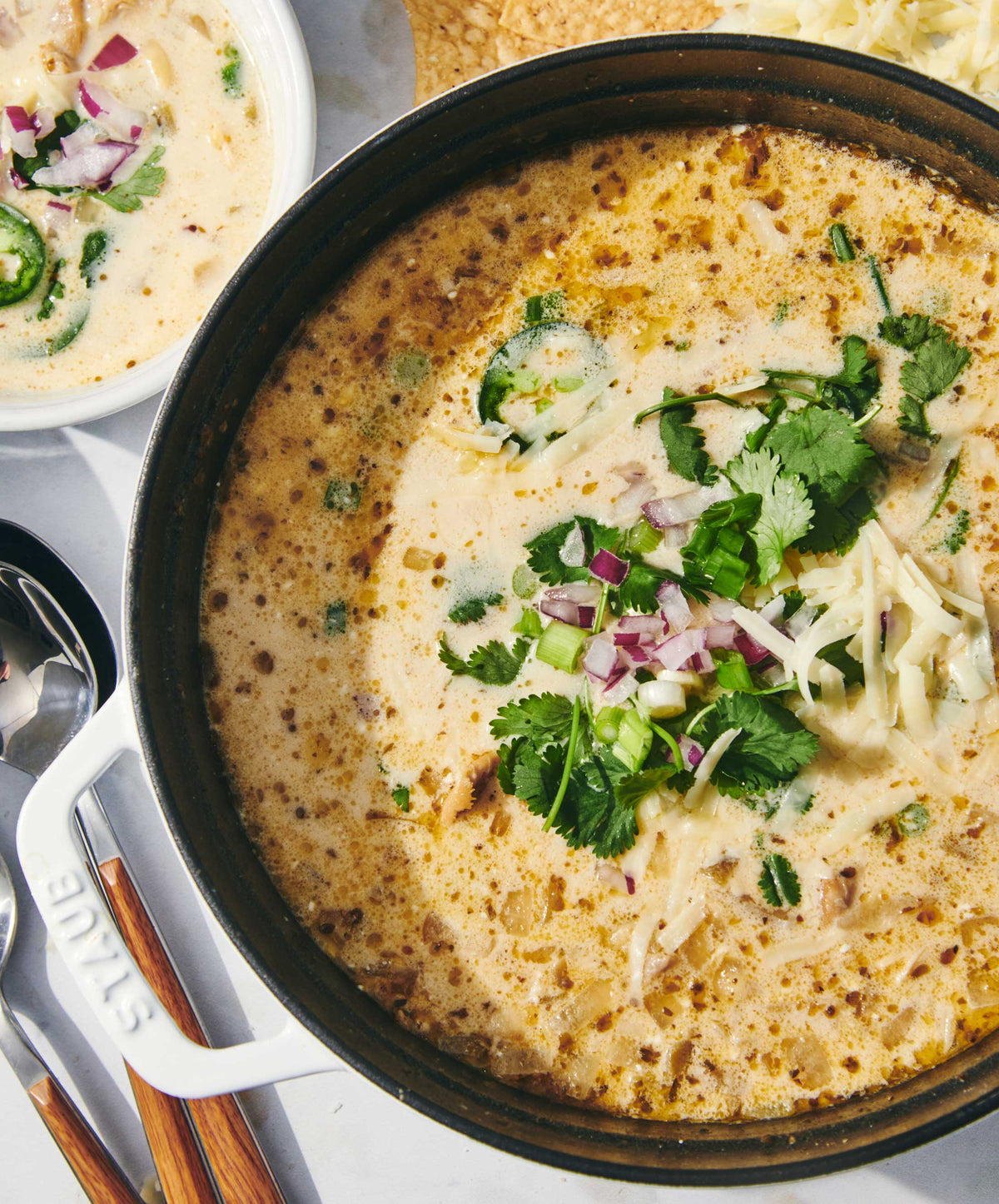 Cheesy White Chicken Chili 