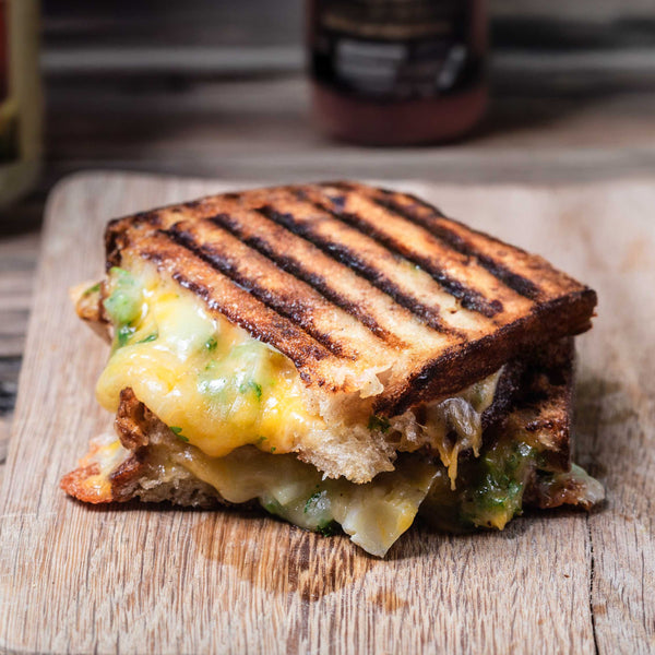 Cheddar Artichoke Grilled Cheese