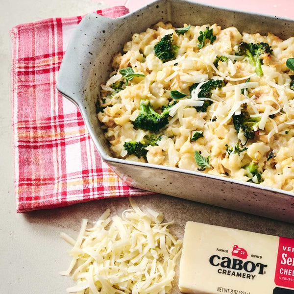 Broccoli, Chicken, and Cauliflower “Rice” Casserole