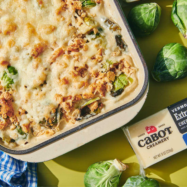 Cheesy Brussels Sprout Casserole