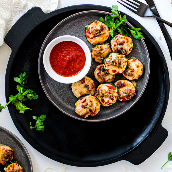 Low Carb Zucchini Pizza Rounds