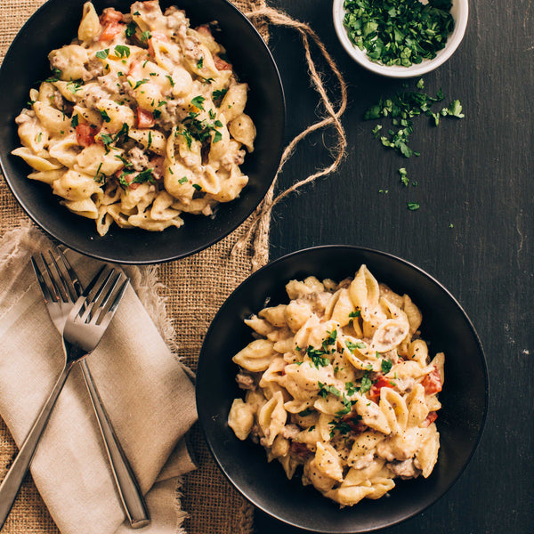 Stovetop Cheeseburger Macaroni & Cheese