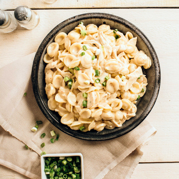 Stovetop Cheddar Chicken Mac & Cheese