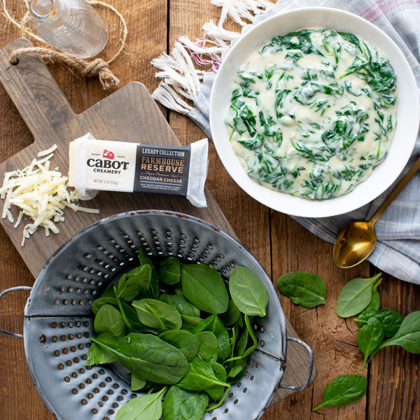 Cheddar Creamed Spinach