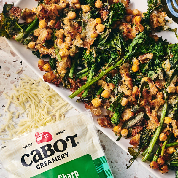 Broccoli Rabe Cheddar Gratin