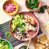 Vegetarian Burrito Bowl with Avocado Crema