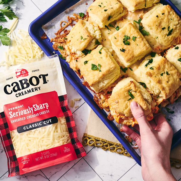 Cheddar Buffalo Chicken Biscuit Sliders