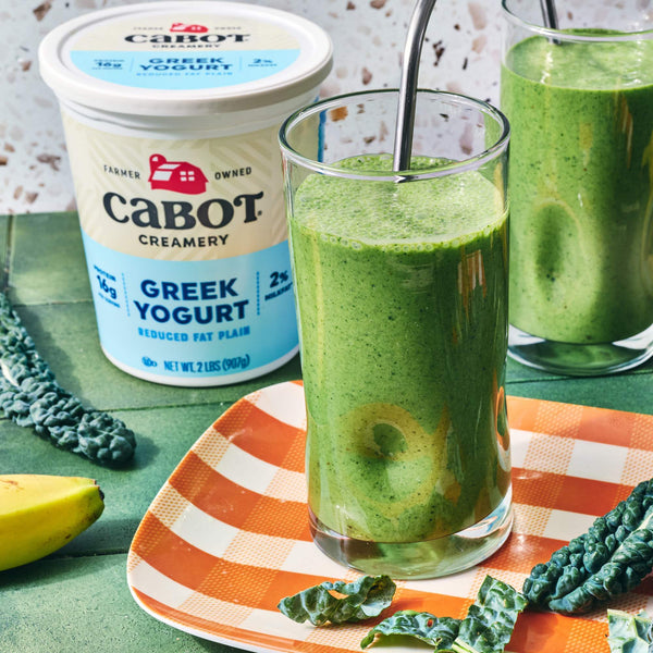 Green Mountain Smoothie with Kale and Greek Yogurt