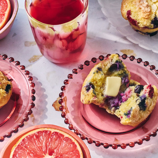 Lemon Berry Muffins with Greek Yogurt