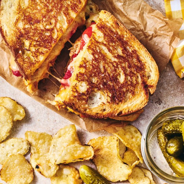 Buffalo Chicken & Pepper Grilled Cheese