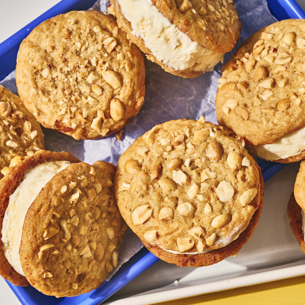 Peanut Butter Habanero Cheddar Ice Cream Sandwiches