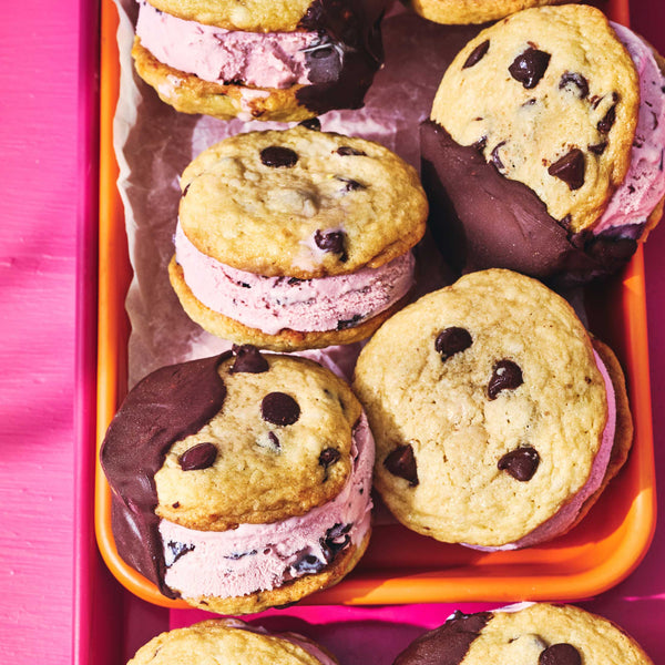 Cheddar & Cherry Chocolate Chip Ice Cream Sandwiches