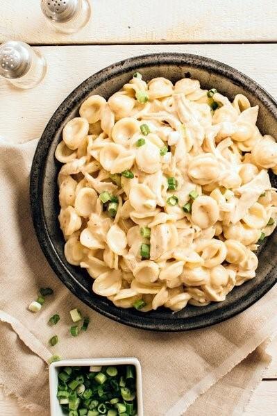 Stovetop Cheddar Chicken Mac & Cheese