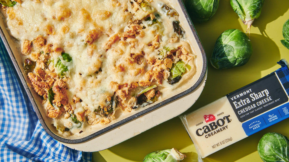 Cheesy Brussels Sprout Casserole