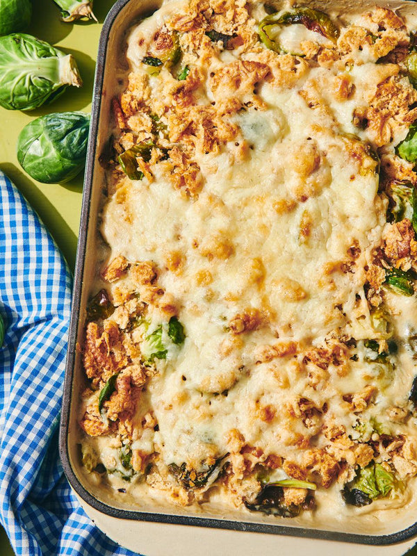 Cheesy Brussels Sprout Casserole
