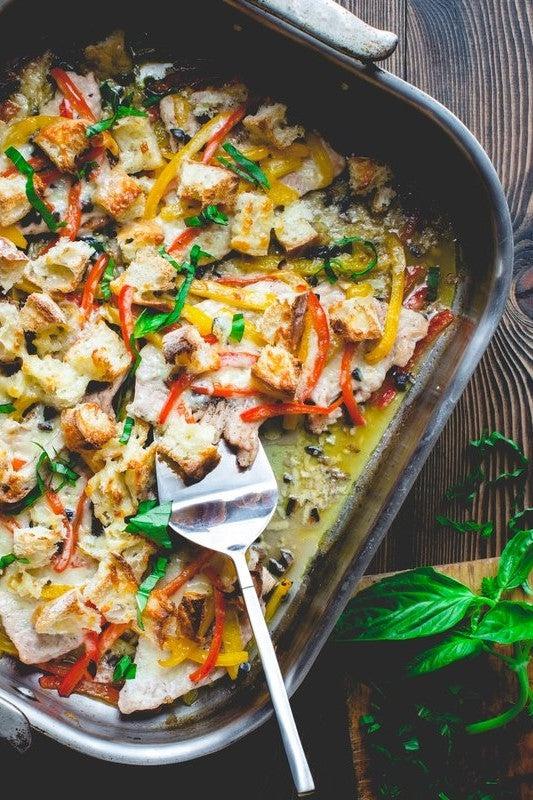 Tuscan Turkey One-Pan Cutlet Casserole