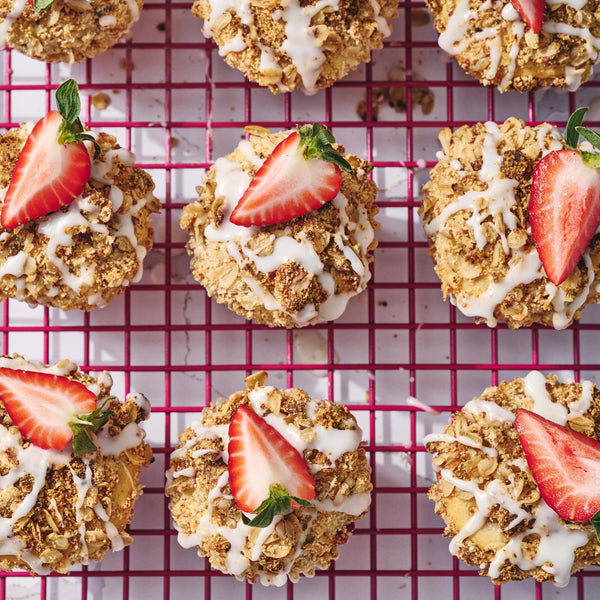Strawberry Oat Muffins