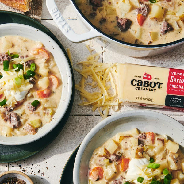 Cheeseburger Chowder Recipe from Barstow’s Longview Farm