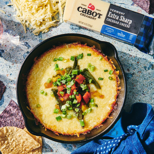Queso Fundido with Roasted Peppers