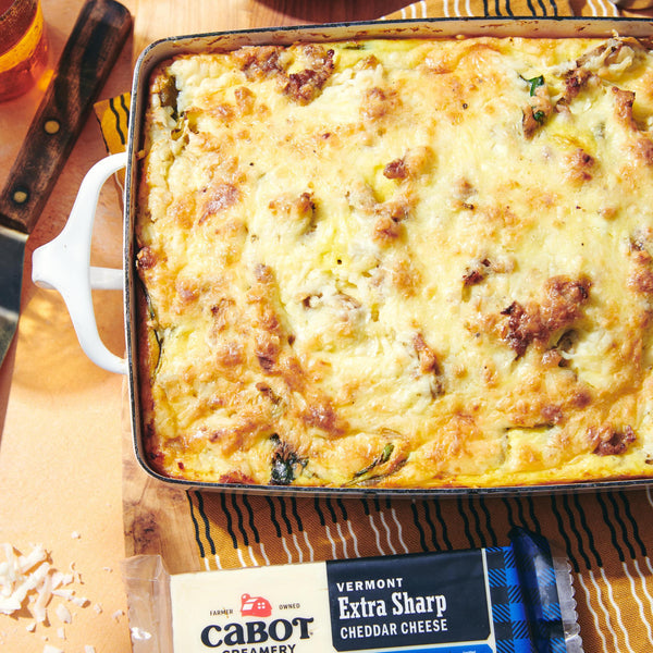 Spinach, Artichoke & Sausage Egg Strata Casserole