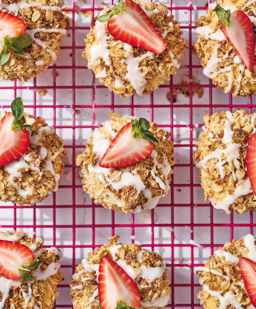 Strawberry Oat Muffins