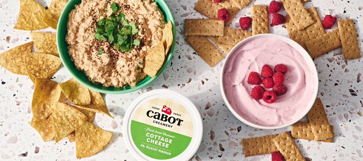 Sweet and savory cottage cheese mixins