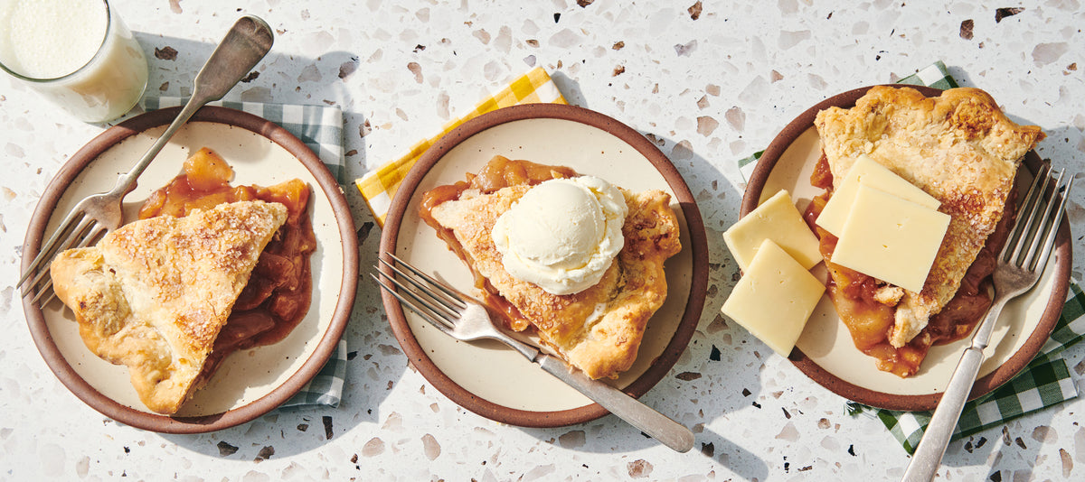 Apple Pie and Cheddar Cheese with Ice Cream