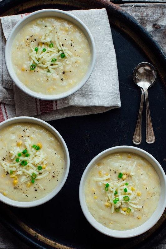 Potato, Cheddar & Corn Chowder