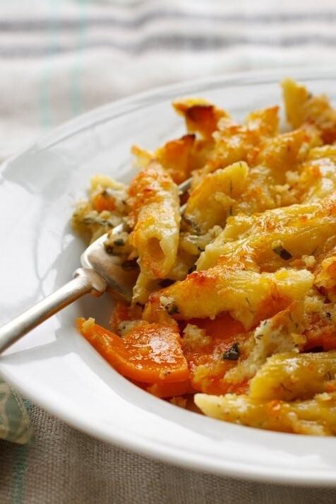 Sweet Potato Mac & Cheese Gratin