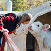 Farmer and cow