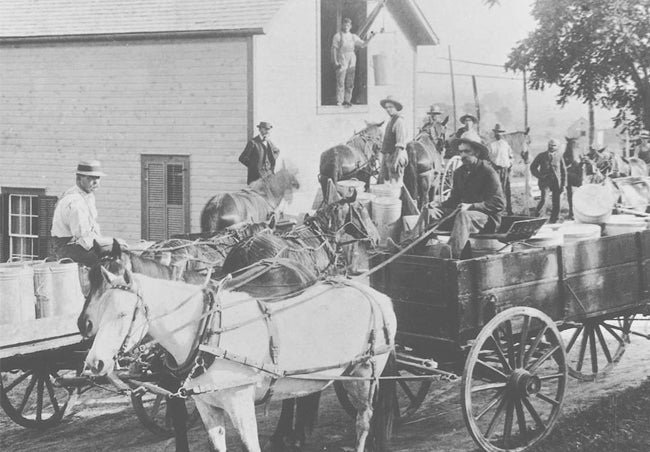 Cabot Farmers on horses in 1919