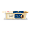 A 10 oz package of Cabot Creamery 1 Year Cheddar Cheese, featuring 30 perfectly sliced pieces ideal for crackers. Blue and cream label design.