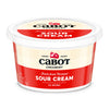 Cabot Creamery Sour Cream, in an 8 oz (227g) container with a red and cream-colored label that says Fresh from Vermont, All Natural, is perfect for enhancing your favorite family dinner dishes.