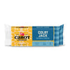 An 8 oz package of Cabot Creamery Colby Jack Cheese with a yellow and blue label, featuring "Farmer Owned," "Premium All Natural," and "0g Lactose"—ideal for shredding or melting in your favorite cheese recipes.