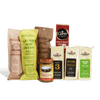 Introducing The Grazing Gift Box by Cabot Creamery: an irresistible charcuterie assortment featuring two Salt & Twine salamis, a trio of Cabot cheeses, Carrs whole wheat crackers, and a jar of Sweet Hot Mustard.