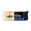 An 8 oz package of Cabot Creamery Extra Sharp Cheddar Cheese, featuring a blue and black plaid design, farmer-owned heritage, naturally aged flavor, and lactose-free—premium cheddar from the East Coast.