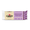 Cabot Creamery Horseradish Cheddar Cheese, 8 oz (226g), in a cream and purple plaid package, is labeled pasteurized process cheddar cheese and premium flavored lactose free cheese.