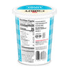 A container of Cabot Creamery Lite Sour Cream features a blue and white label with visible nutrition facts, reduced fat details, serving size info, health highlights, and a lid with the Cabot logo.