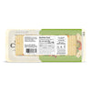 Back of a Cabot Creamery Pepper Jack Cheese package showing ingredients, nutrition facts, and dietary info like lactose-free and gluten-free. Individually wrapped jalapeño cheese sticks are visible inside.