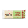 Cabot Creamery Pepper Jack Cheese, 8 oz (226g), comes in a green and red plaid package labeled “Farmer Owned” and “0g lactose per serving,” highlighting its spicy flavor perfect for nachos or snacking.