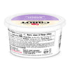 A container of Cabot Creamery Ranch Dip with a front label and nutrition facts. The white tub features black and red text, plus a side nutrition label, showcasing this flavorful sour cream dip.