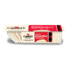 A package of Cabot Creamery Seriously Sharp Cheddar Cheese with 26 aged cheddar slices, visible through a clear container topped by a red, black, and white label.