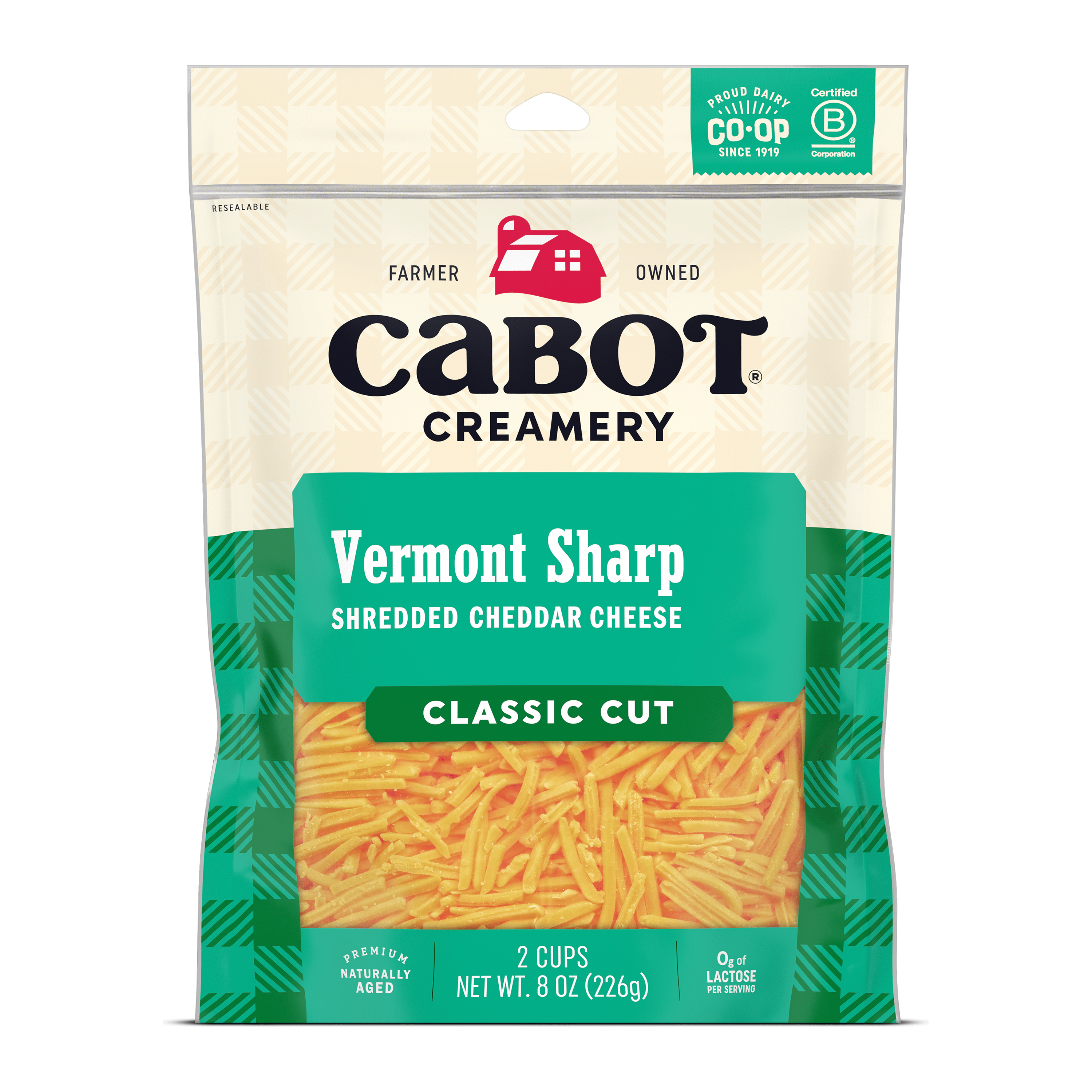 Sharp Yellow Vermont Sharp Yellow Cheddar Shredded Cheese – Cabot Creamery
