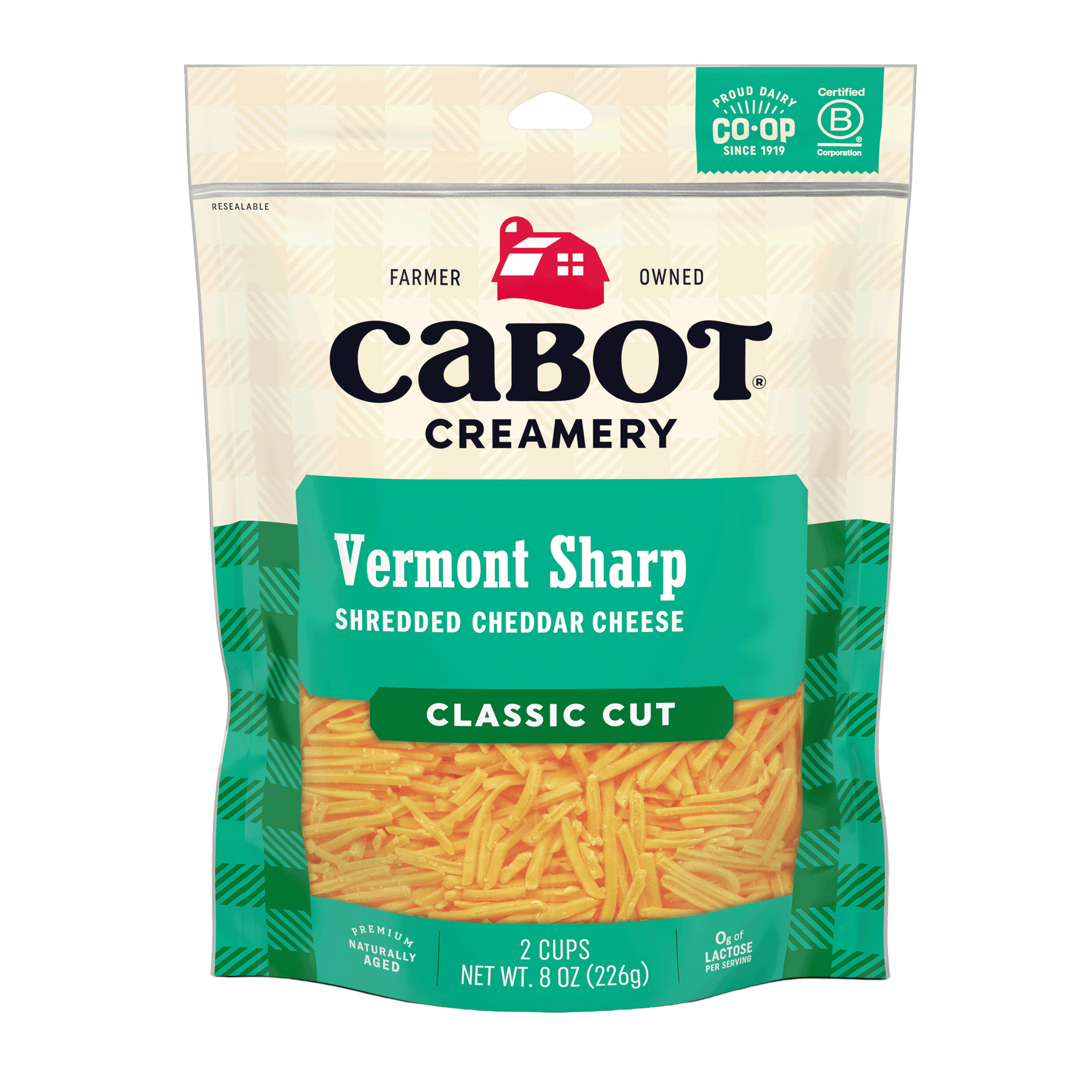 Vermont Sharp Yellow Cheddar Shredded Cheese – Cabot Creamery