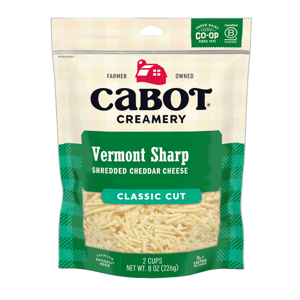 Vermont Sharp Cheddar Shredded Cheese – Cabot Creamery