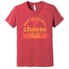 Nacho Cheese Youth T-Shirt by New Duds: A red tee with cheesy humor, featuring the phrase What do you call cheese that isnt yours? paired with a cheese design. Ideal for the ultimate cheese lover!.